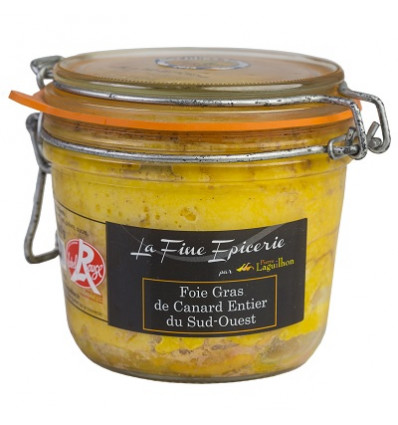 Foie gras de canard entier Label Rouge Sud-ouest - Bocal 400 g