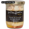 Colis de 6 verrines Confit de canard Label Rouge Sud-ouest - 2 cuisses - 700 g