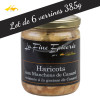 Lot de 6 verrines de Haricots aux manchons de canard cuisinés à la graisse de canard - 385gr